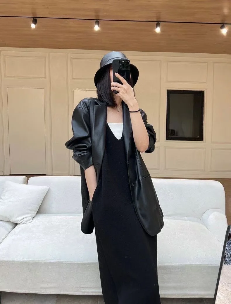 25秋冬新款现货｜TH双面针织褶皱松弛感连衣