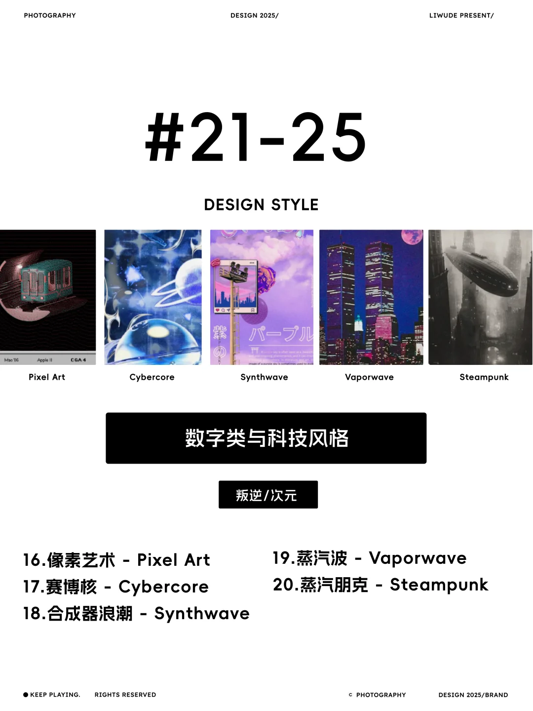 30个关键词快速找到你想要的风格灵感|合集