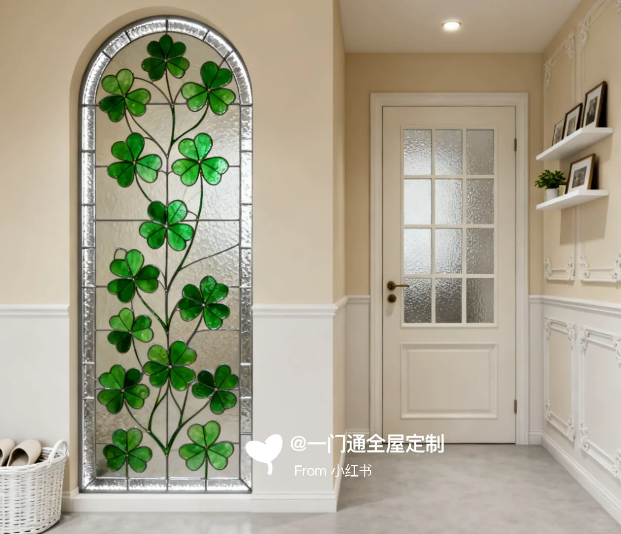 艺术玻璃拱门彩绘玻璃艺术玻璃拱门、拱形门