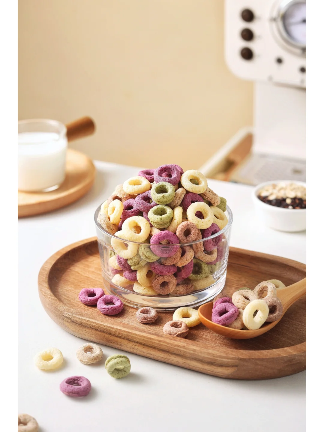 烘焙摄影|粗粮谷物棒谷物圈拍摄