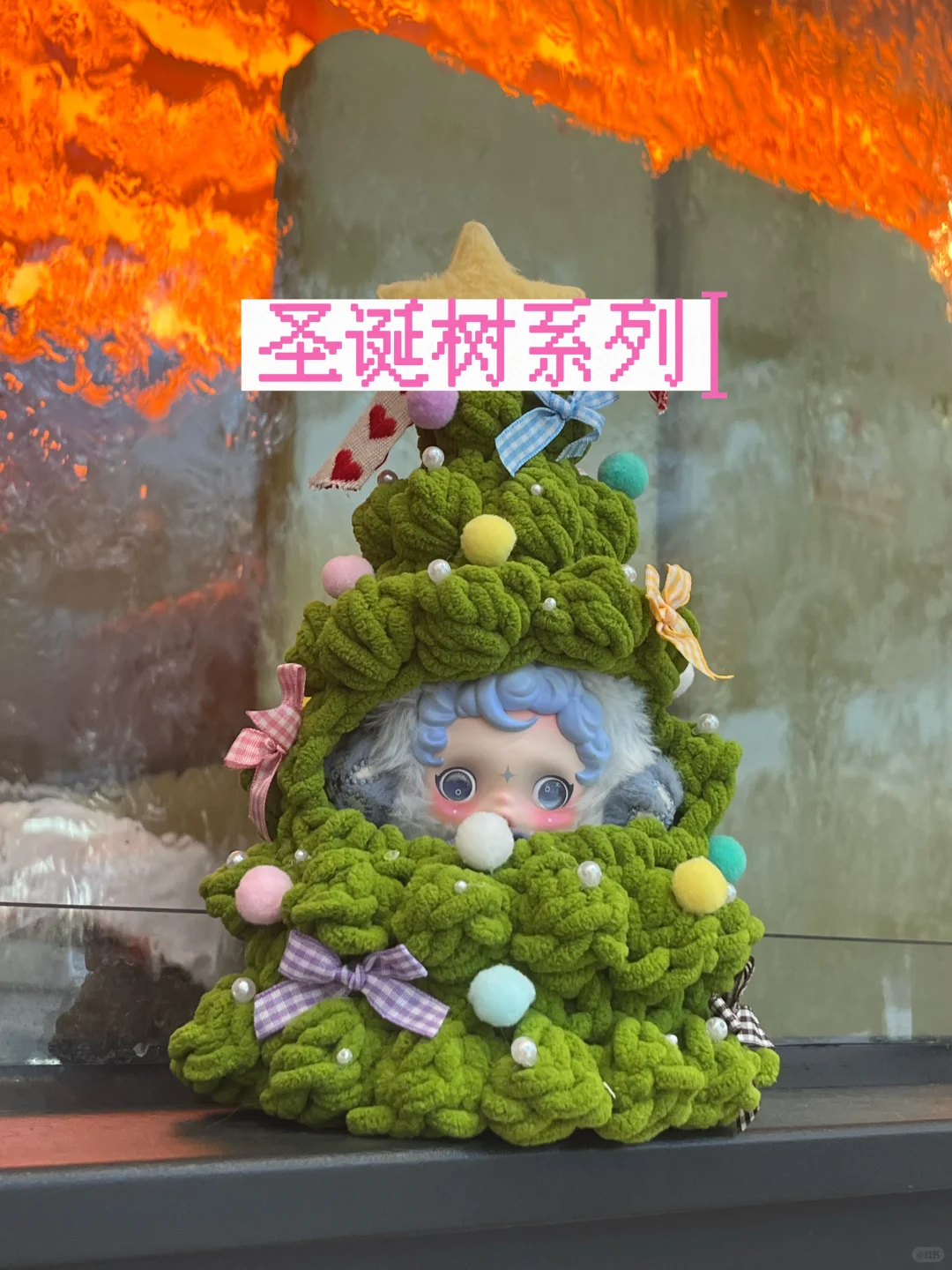 娃也来感受下瀑布啦