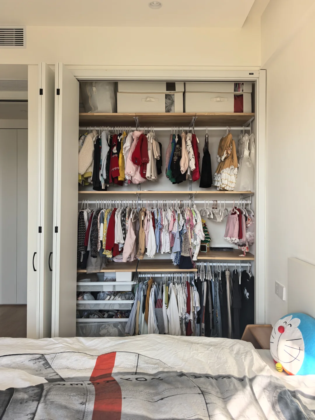 听了爸妈话，给孩子装修了会成长的衣柜