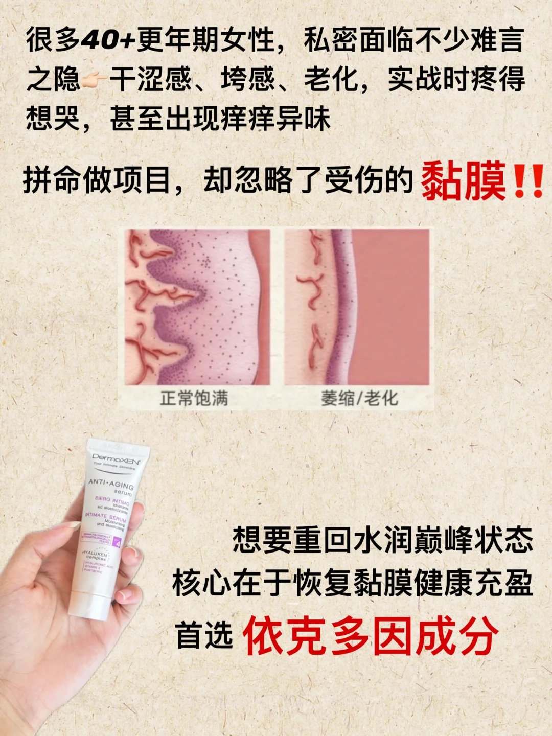 更年难言之隐的尽头是依克多因!第二春已至