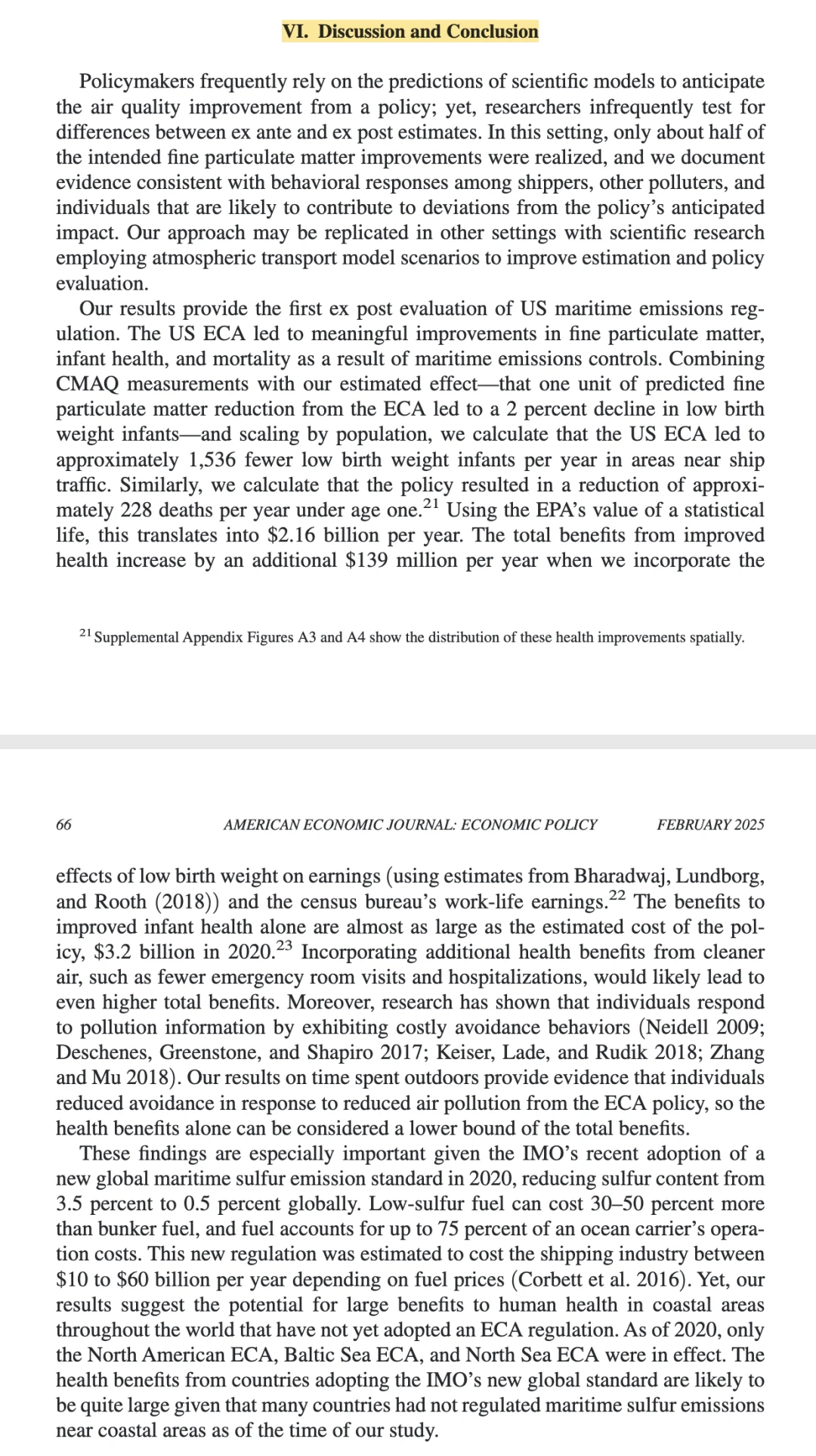 AEJ｜环保政策的贸易代价，船舶数据真赞！