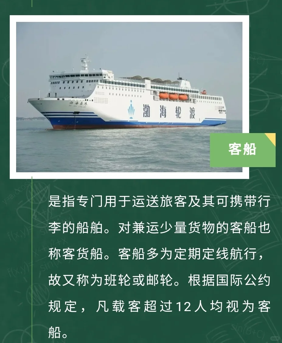 船舶的用途与样貌