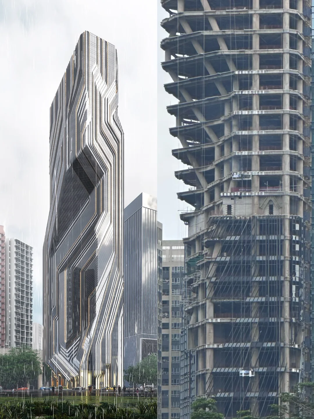 扎哈事务所设计的楼，真的很费玻璃