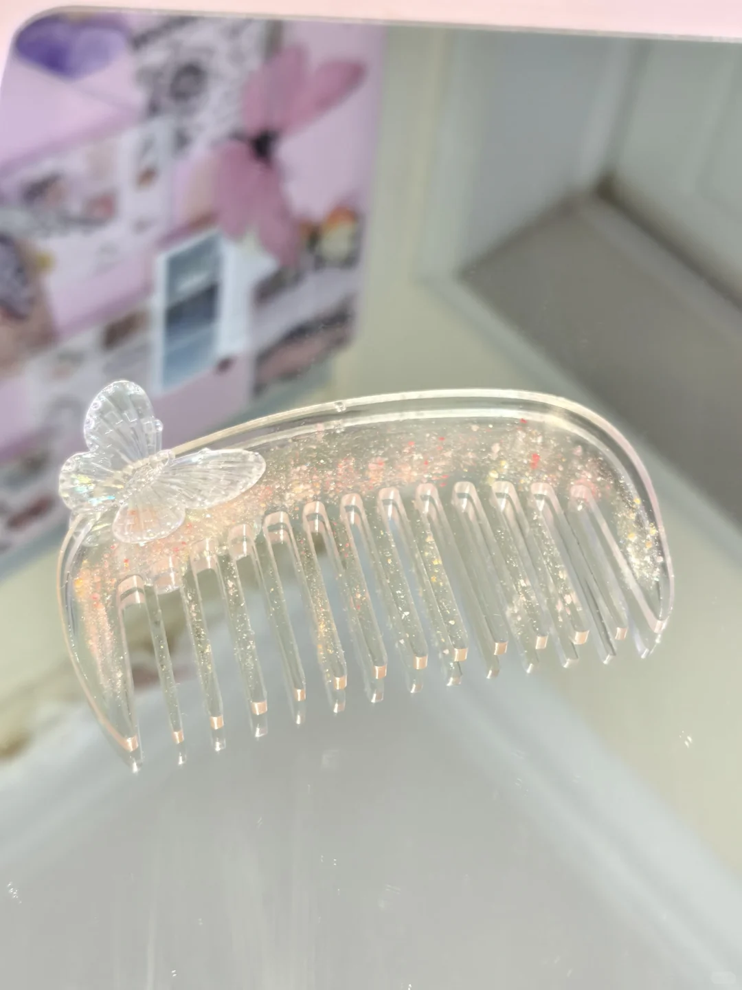 宝藏玩意颜值天花板 滴胶手作梳子