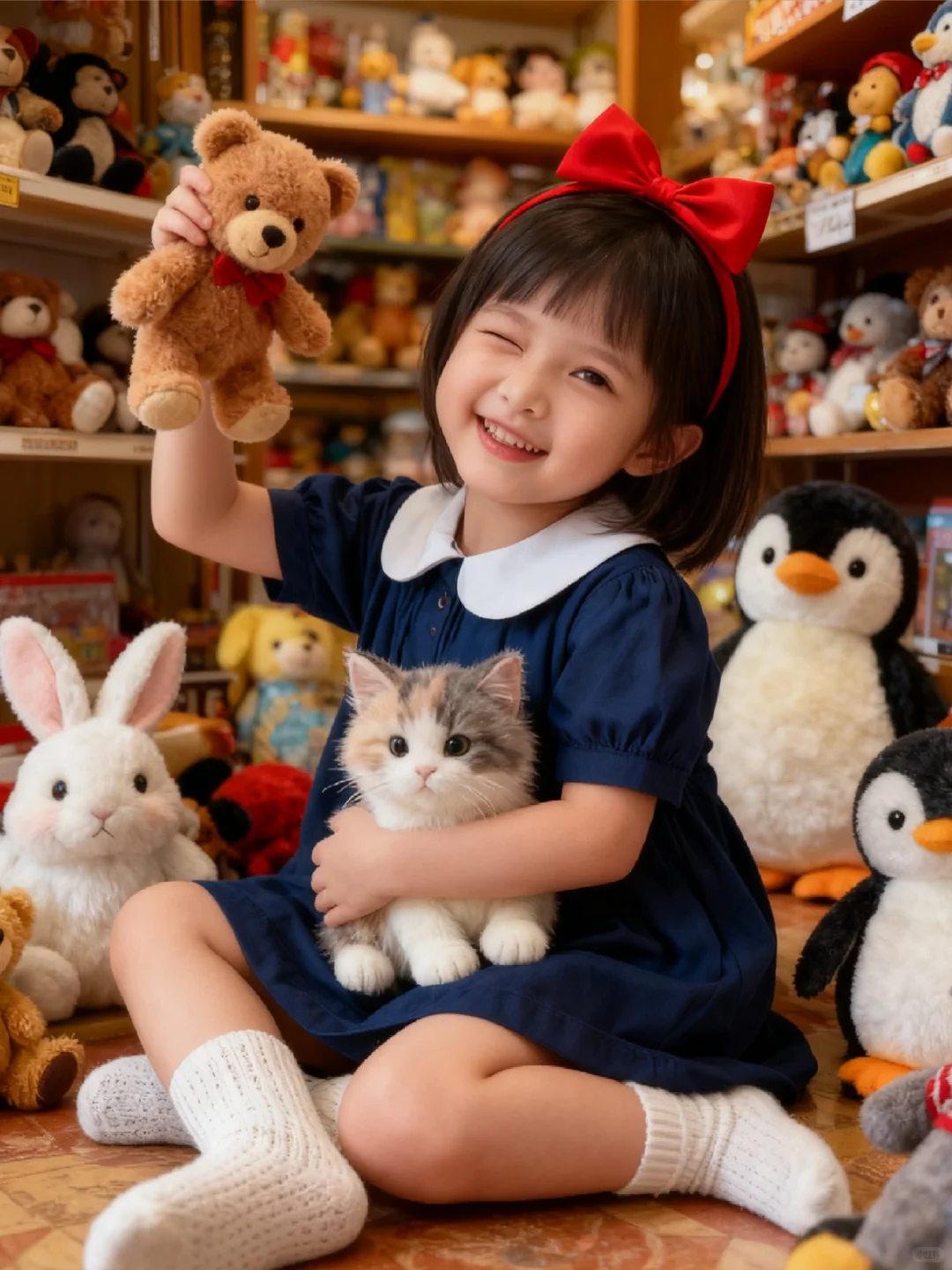 可爱到犯规啦！??今天是玩具店长噢~