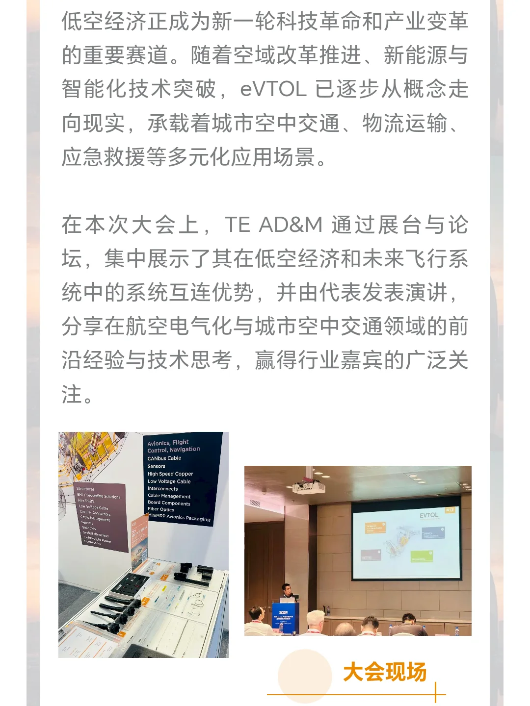 TE 亮相 2025 深圳 eVTOL 产业大会