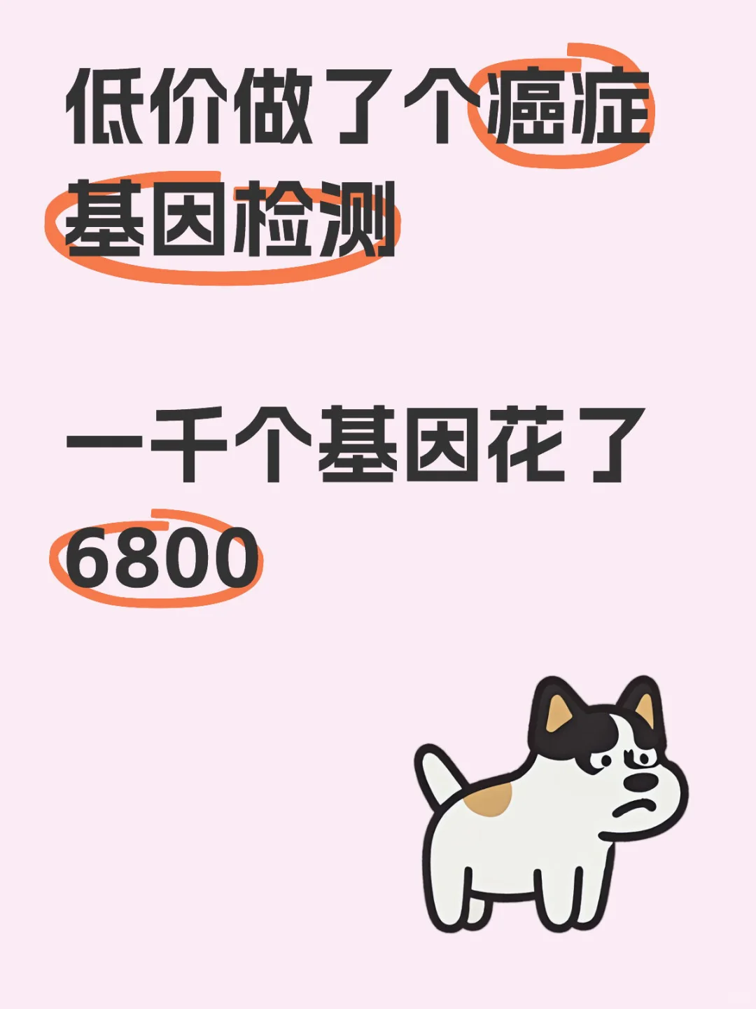 这个价格做了基因检测是不是还挺合适的