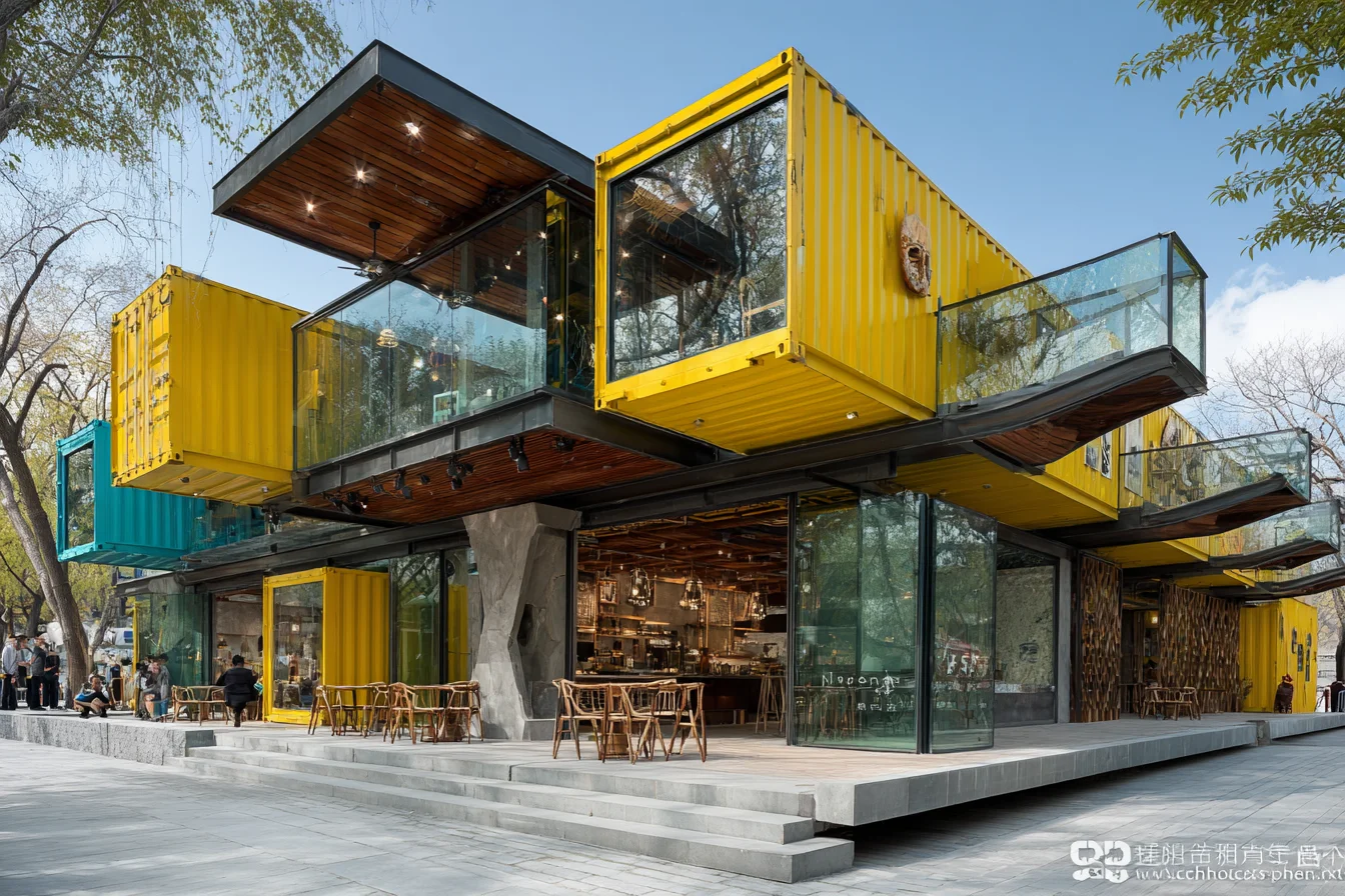 新中式集装箱建筑群，把古今碰撞焊在街头了