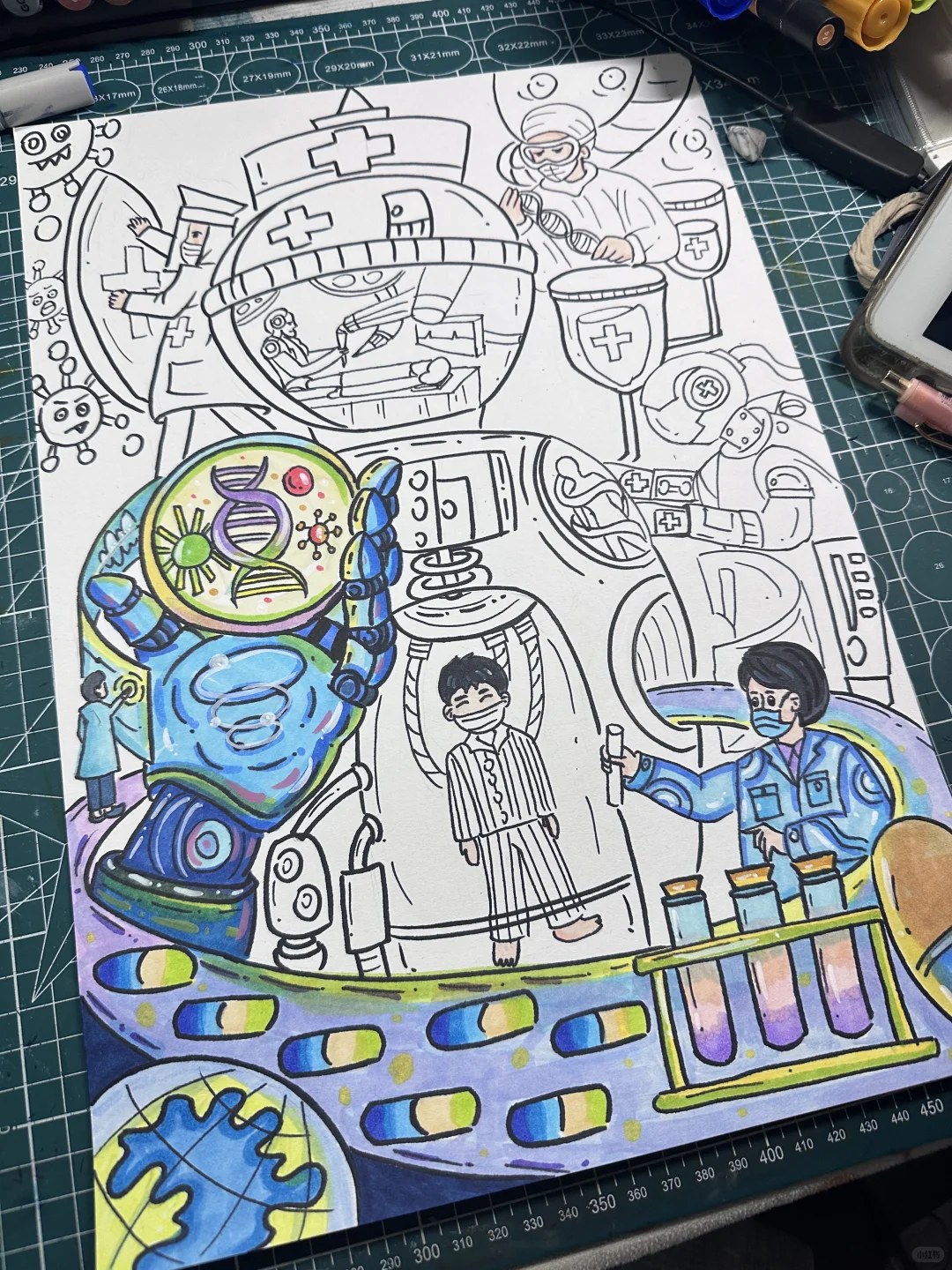 ?【未来太空医疗舱·科幻艺术创作】✨