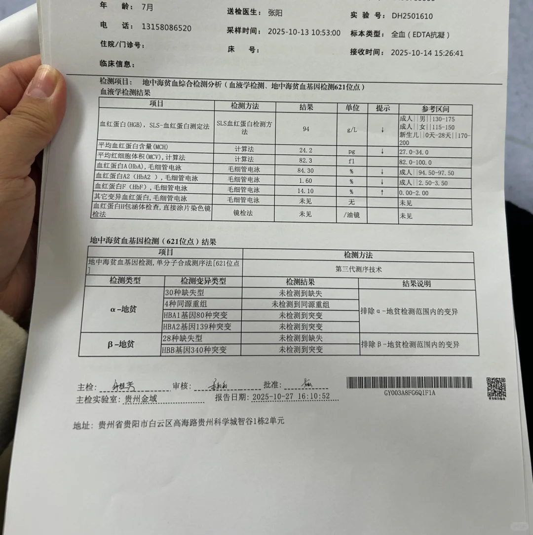 宝宝贫血 有谁能看懂报告单