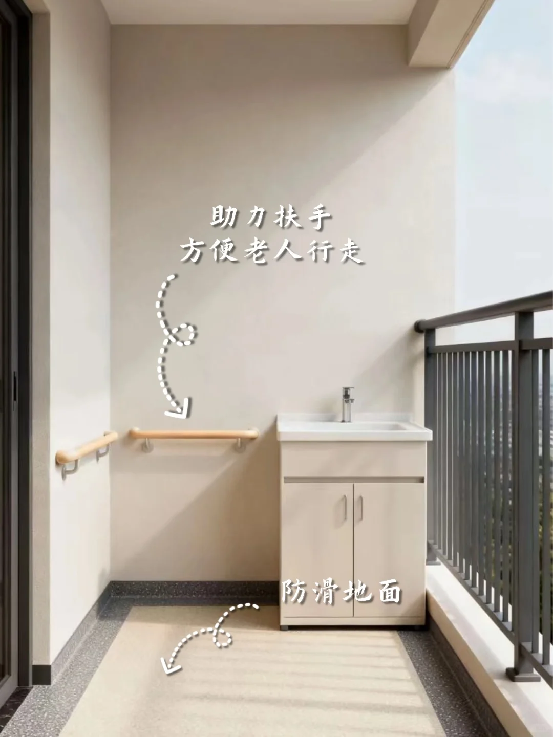 阳台适老化设计，一定要看这三点！