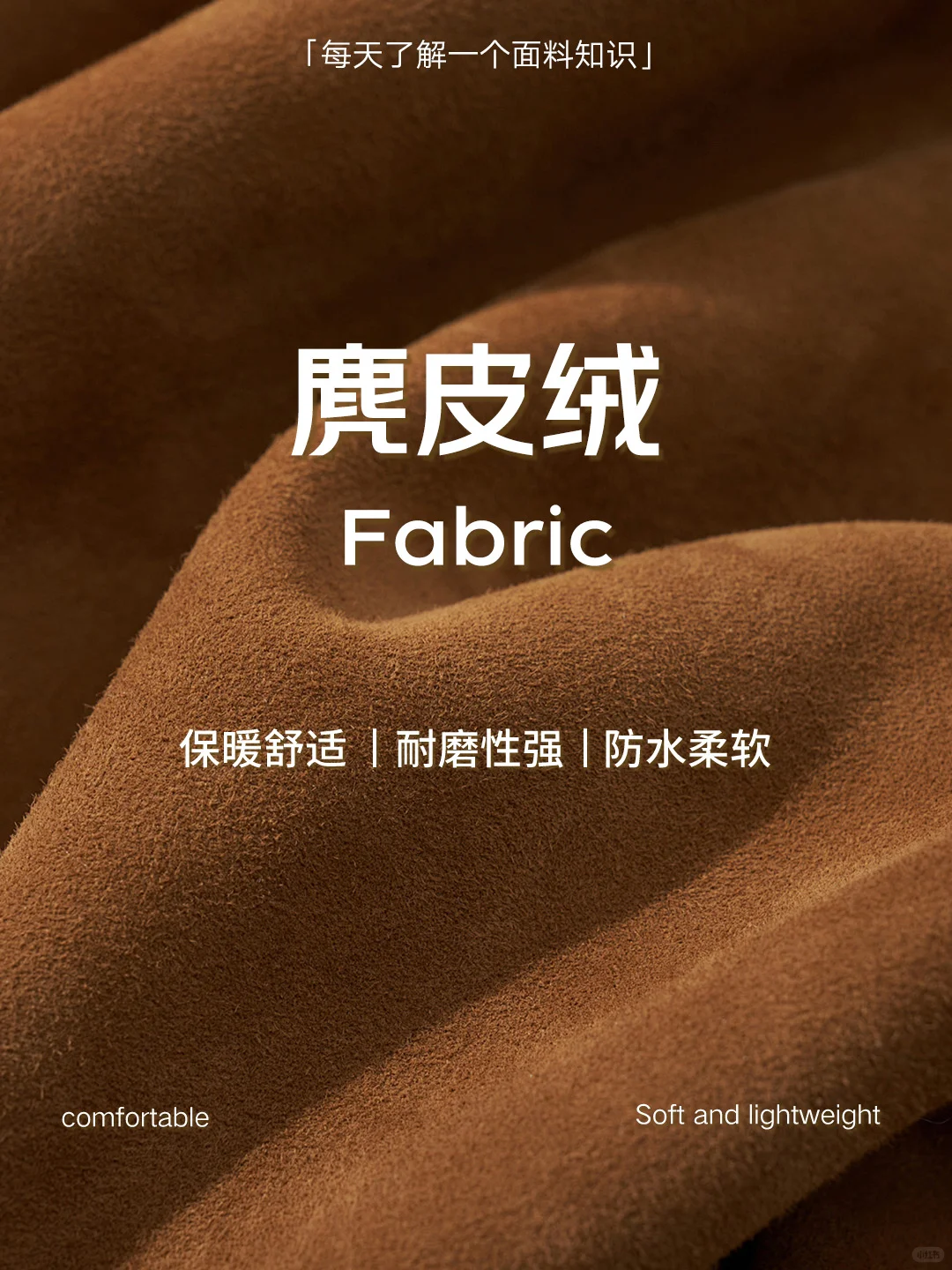 「每天了解一个面料」｜麂皮绒