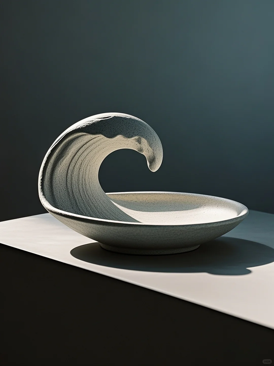 摆盘的高级美学:流动曲线+岩石肌理