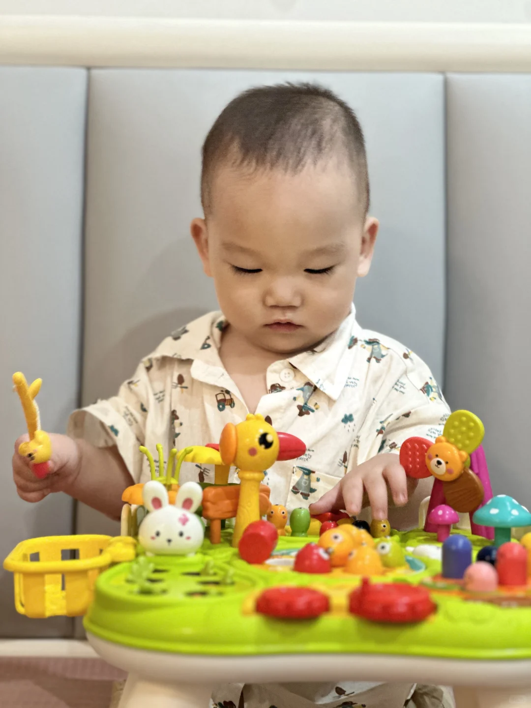 nb！玩具桌硬控他一天！