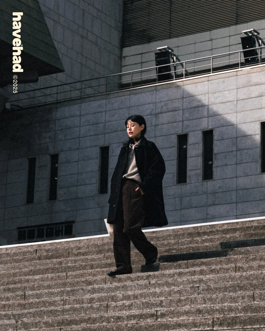 城市羊毛半外套