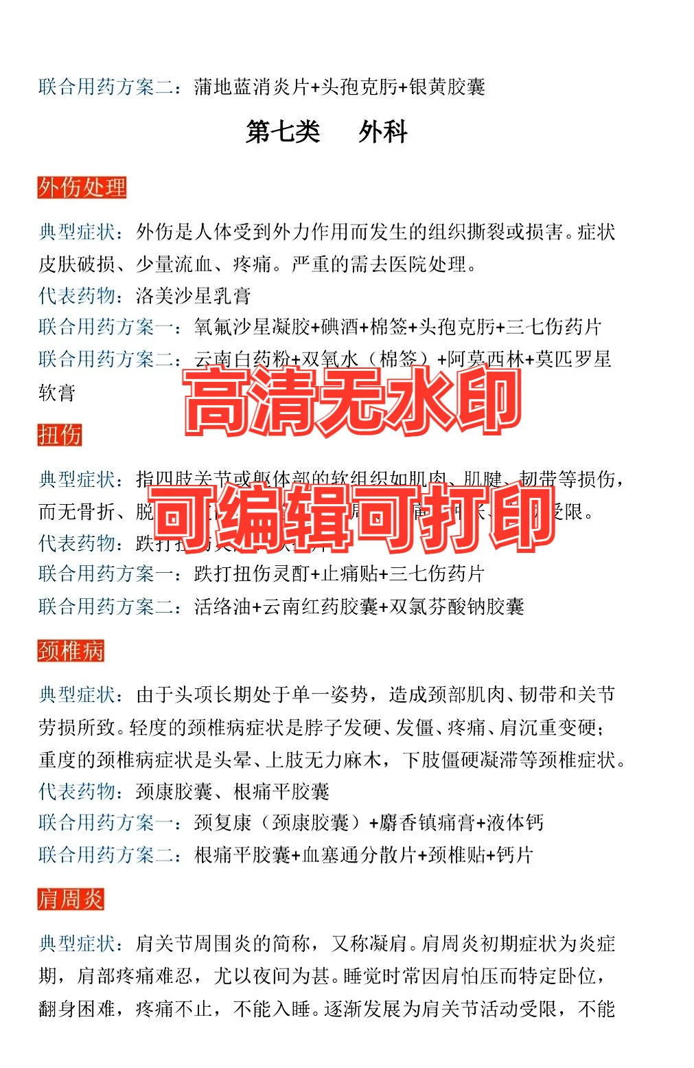 ?药店人必备！常见病联合用药速查手册?‍⚕️