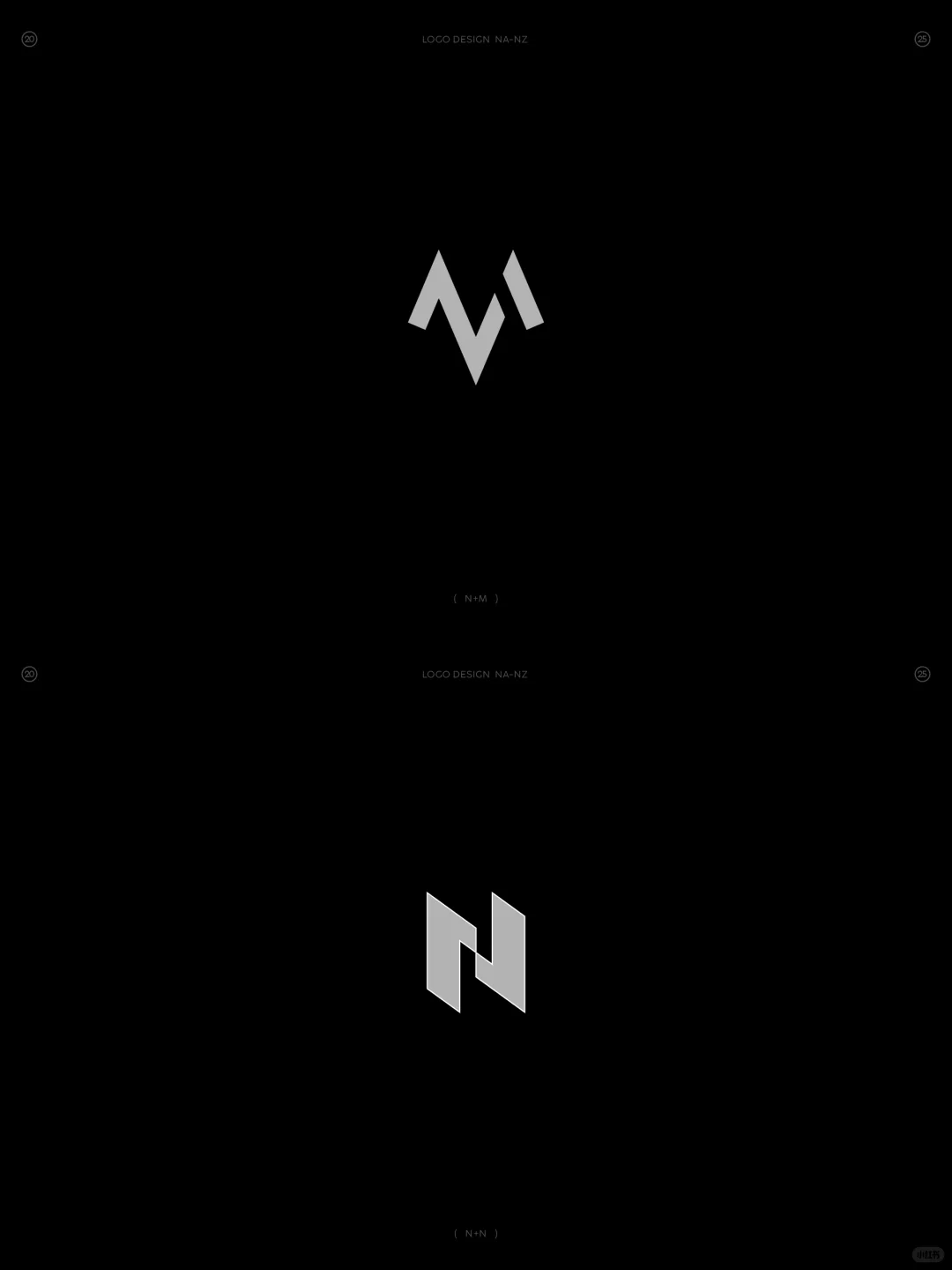 原创❗字母NA-NZ组合图形logo