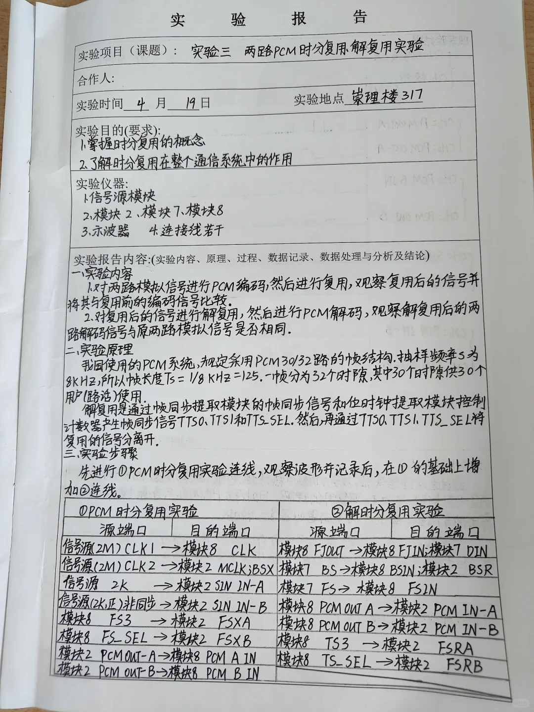 现代通信原理实验报告噜