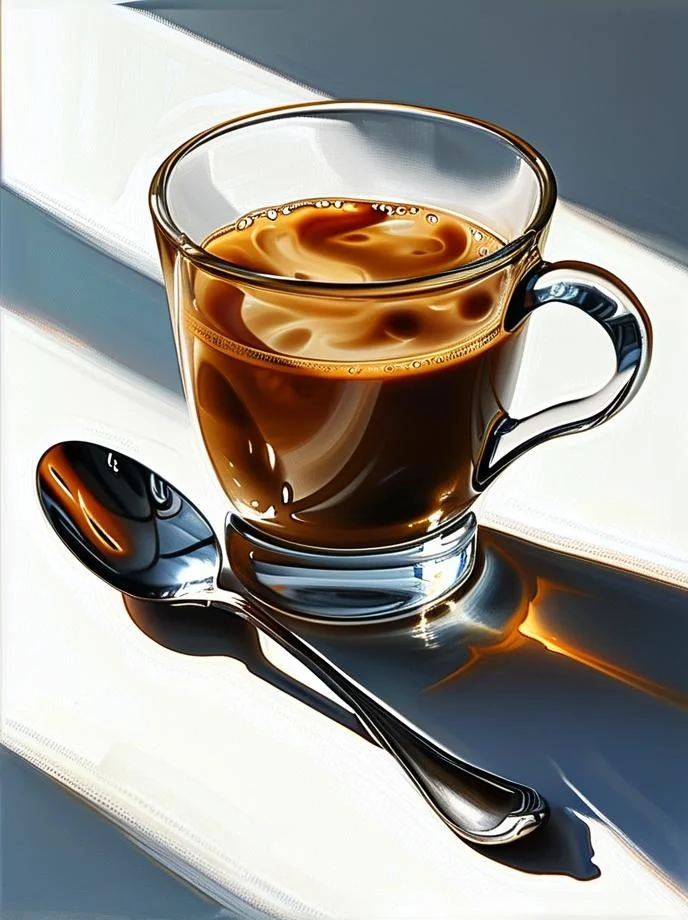 绘画素材：一杯咖啡