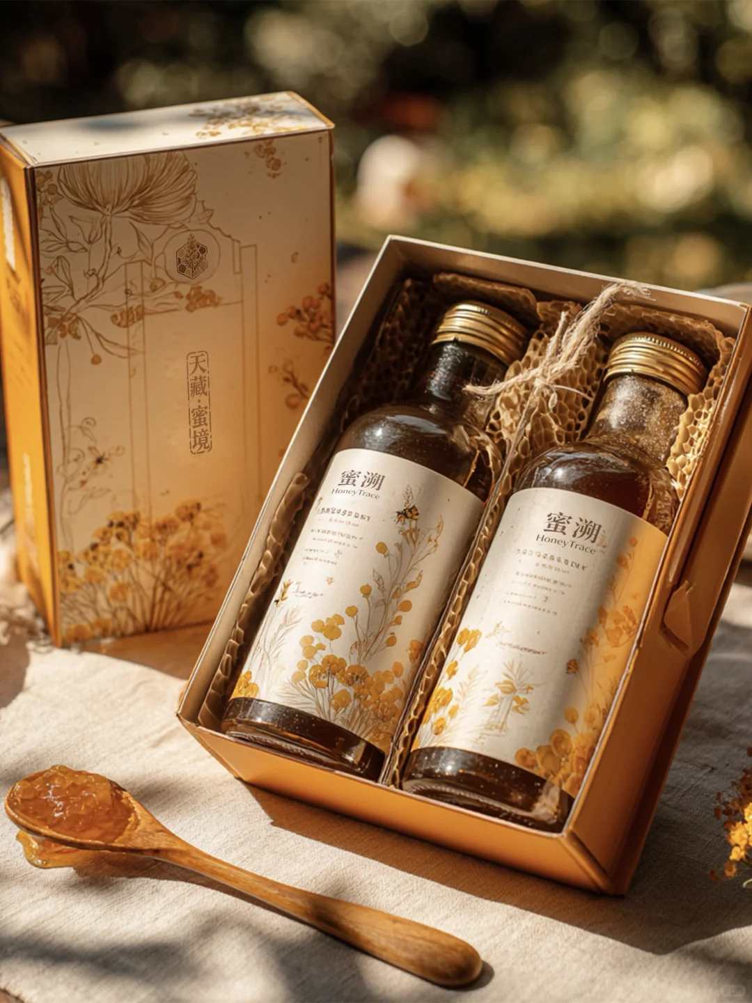 质感超惊喜！这蜂蜜包装设计让早餐都变精致