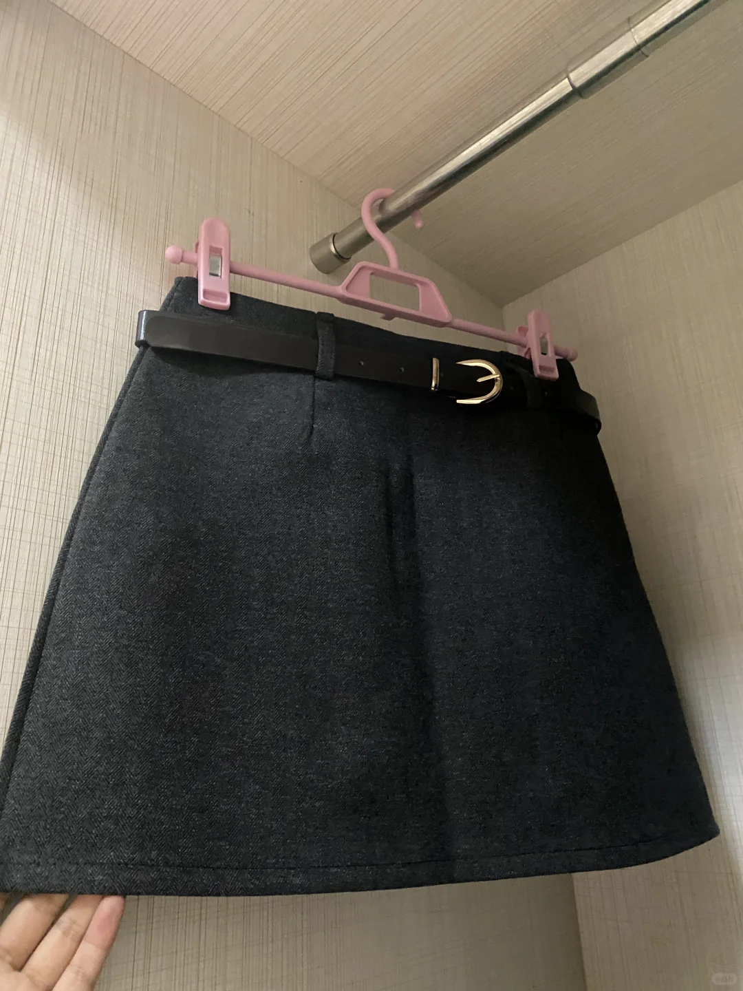 29块?的西装磨毛a字裙实物图来啦！