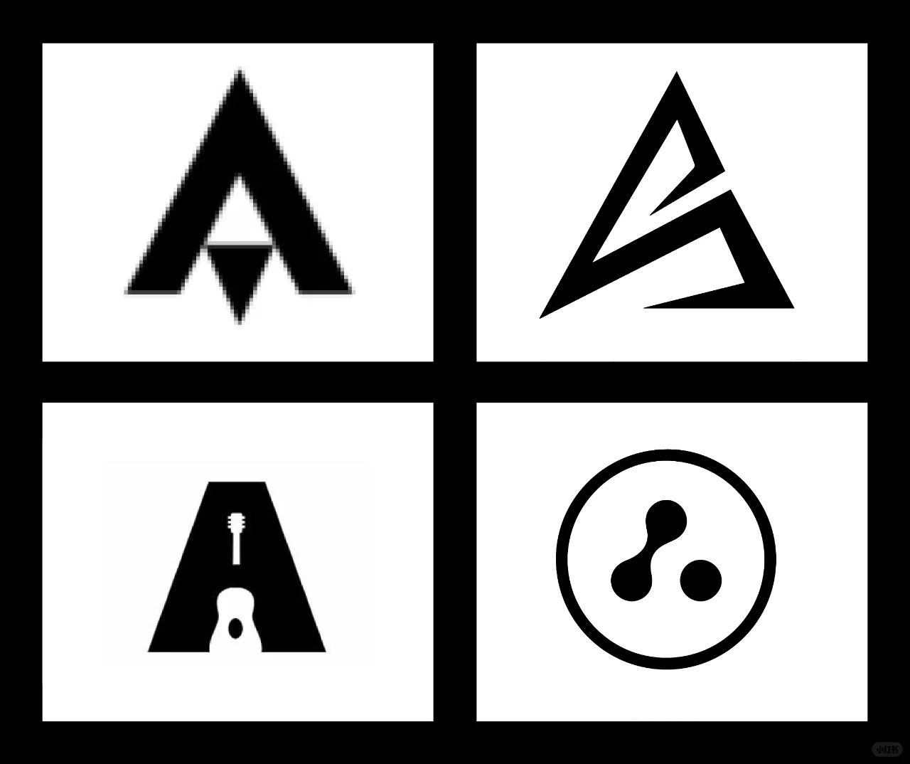 logo设计丨精选40个字母A