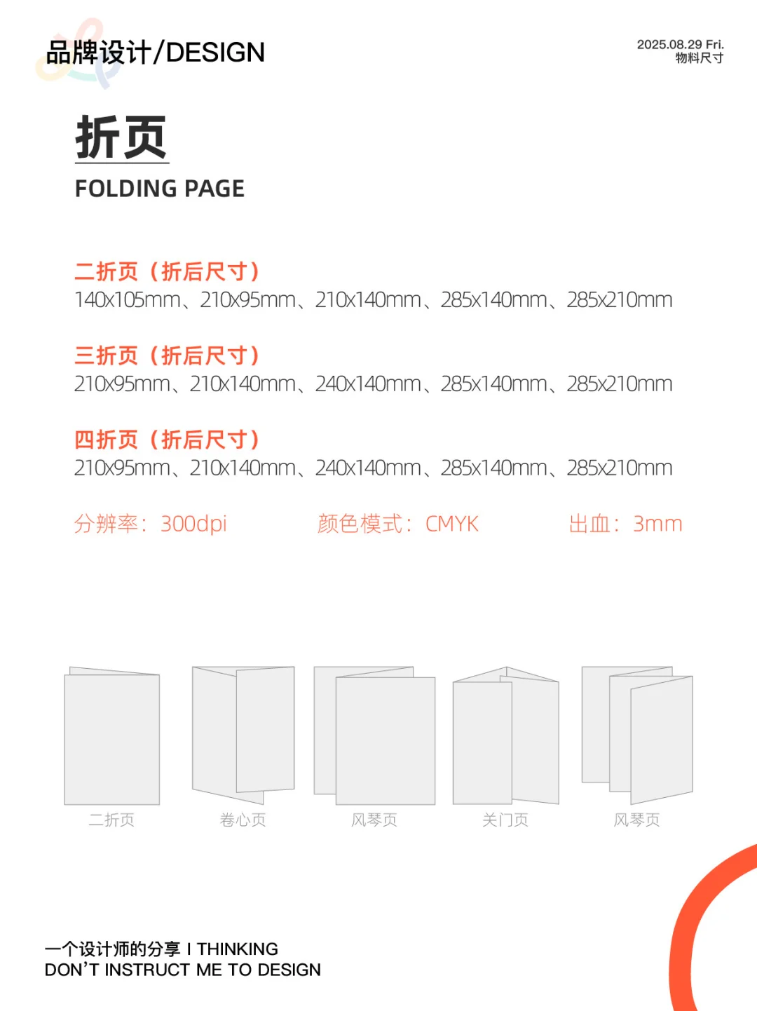 设计师必须知道的物料尺寸！快来码住吧！