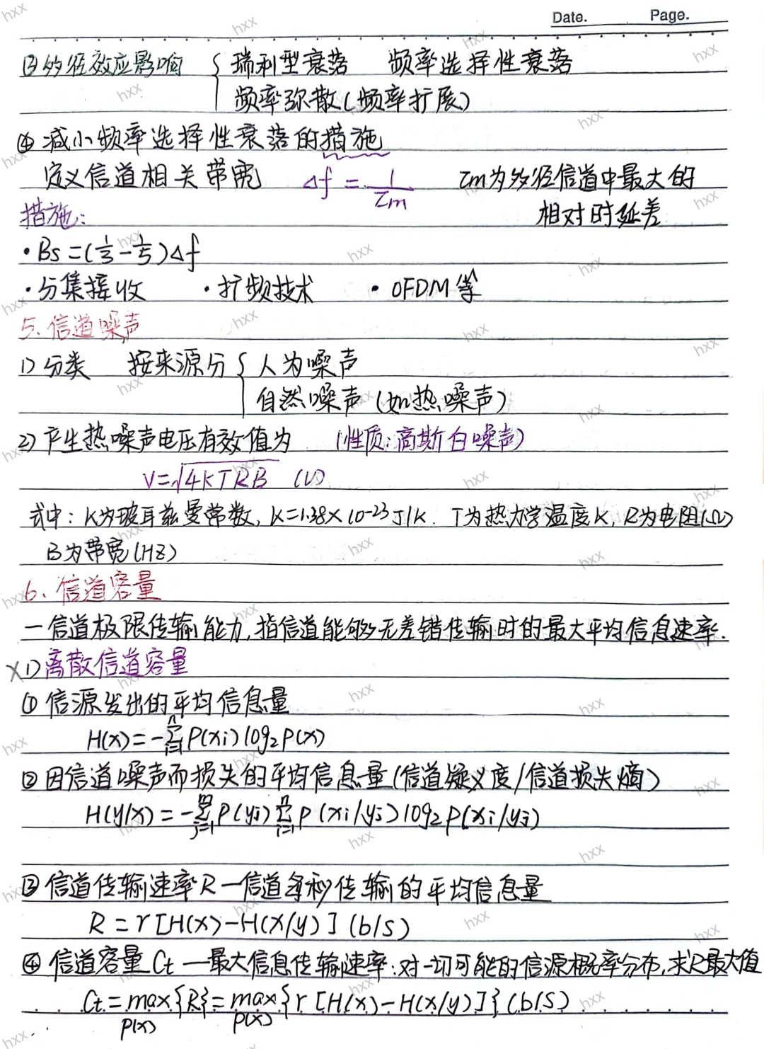 通信原理期末复习重点（一）