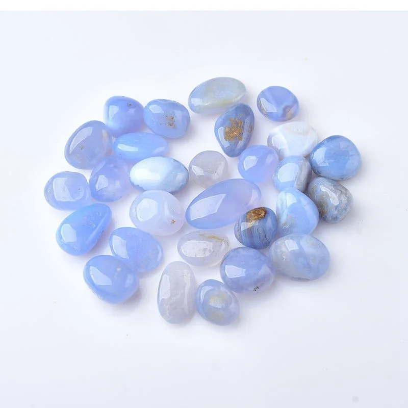 天然蓝玉髓玛瑙碎石，打造梦幻家居小角落