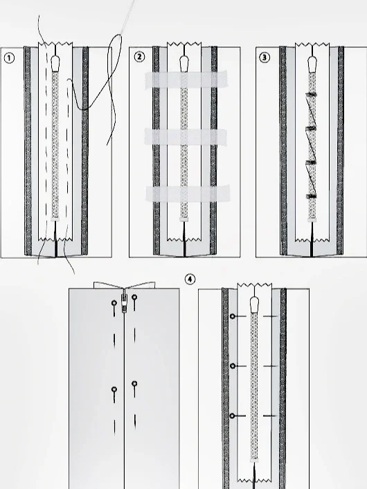 超实用的上隐形拉链步骤图