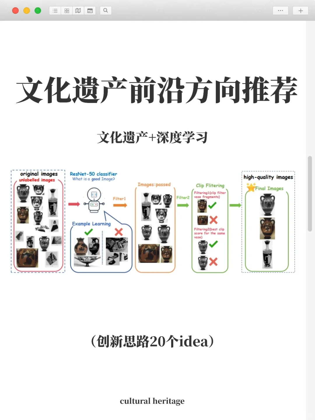 文化遗产+深度学习是被严重低估的科研方向