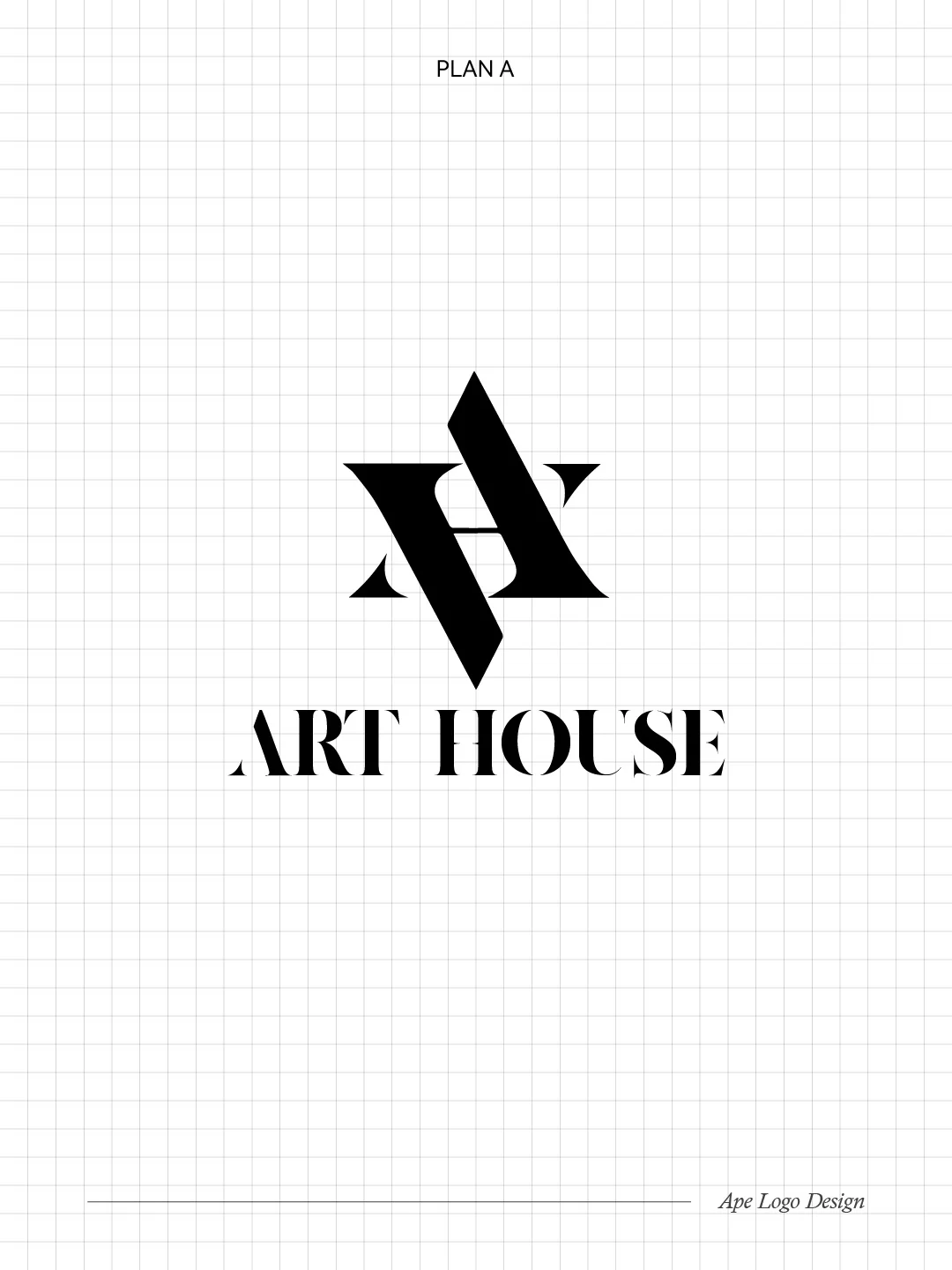 字母logo分享！A+H如何设计！简约高级感！