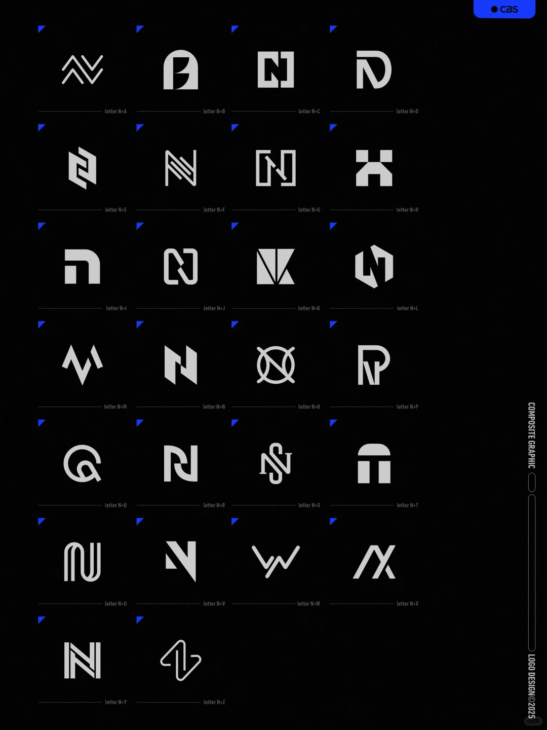 原创❗字母NA-NZ组合图形logo