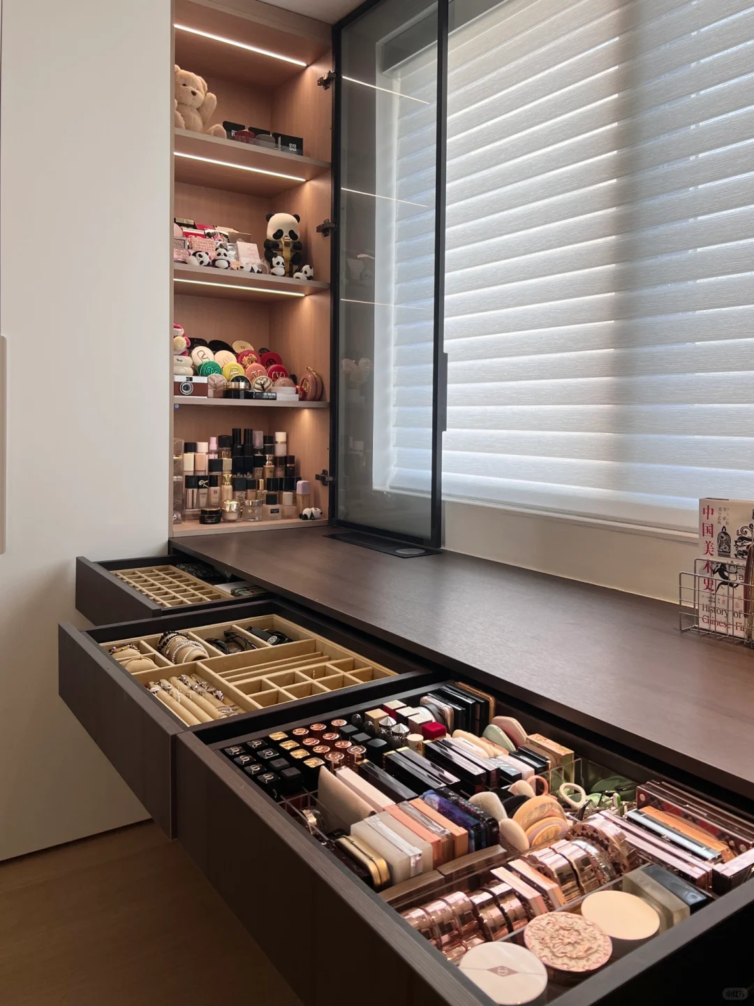 抽屉首饰彩妆收纳，整整齐齐太治愈了