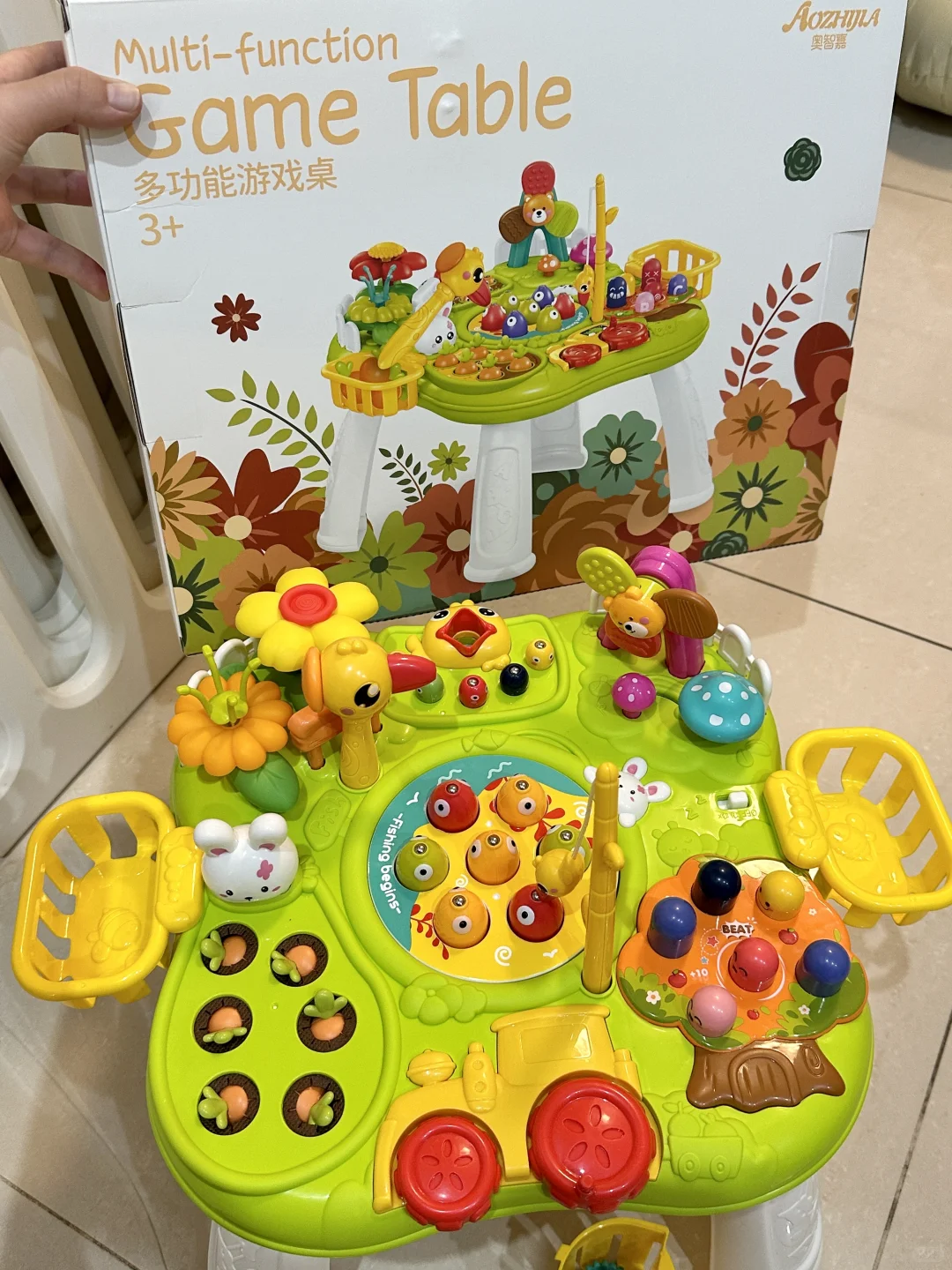 nb！玩具桌硬控他一天！