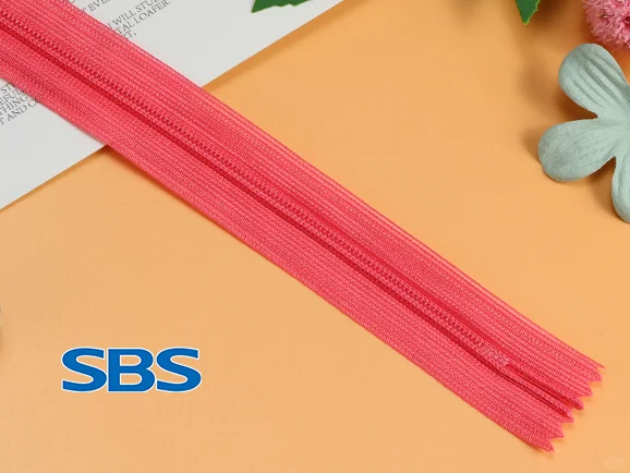 SBS隐形拉链，蕾丝布带款