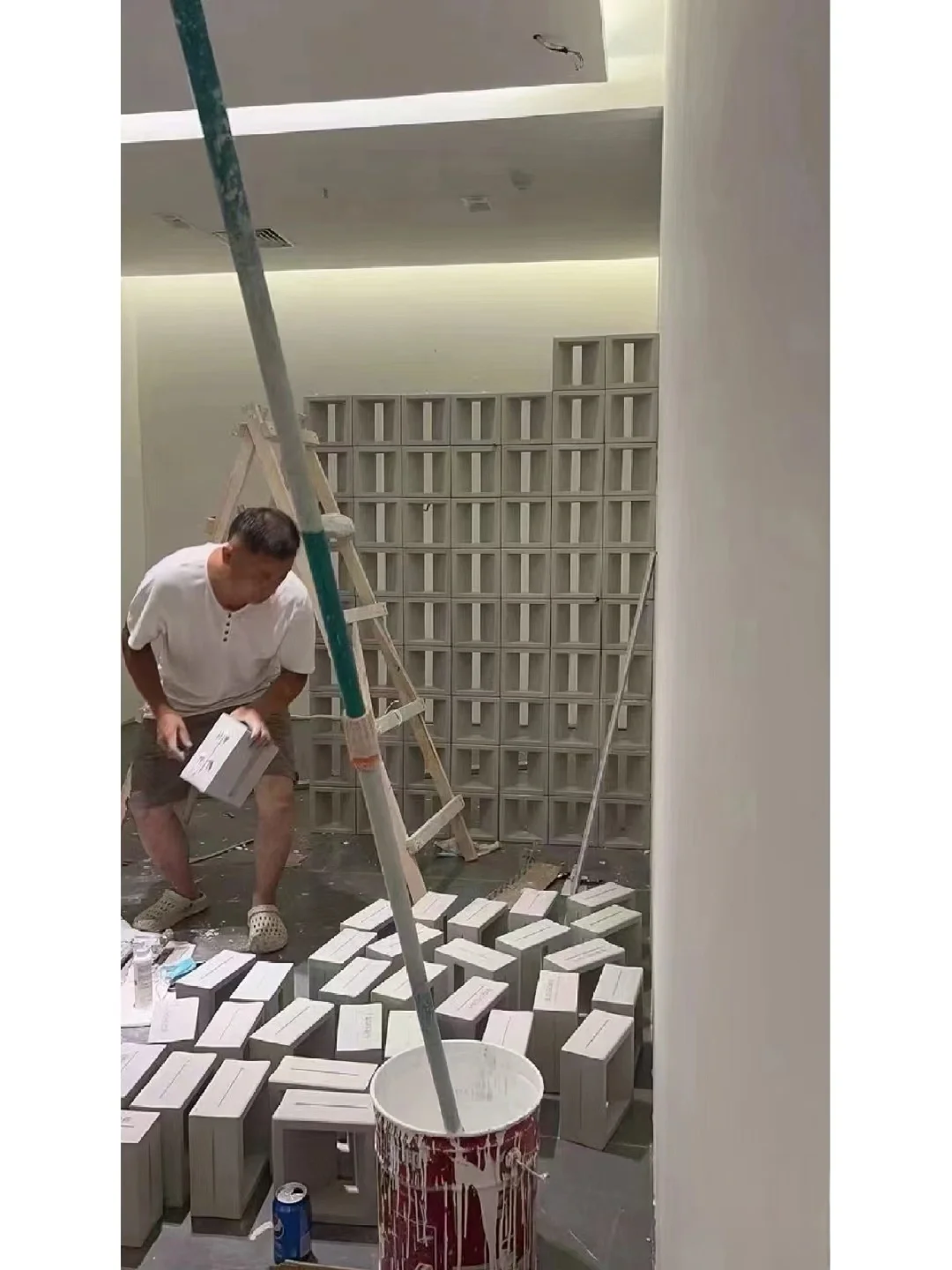 水泥构件‼️商业空间美学