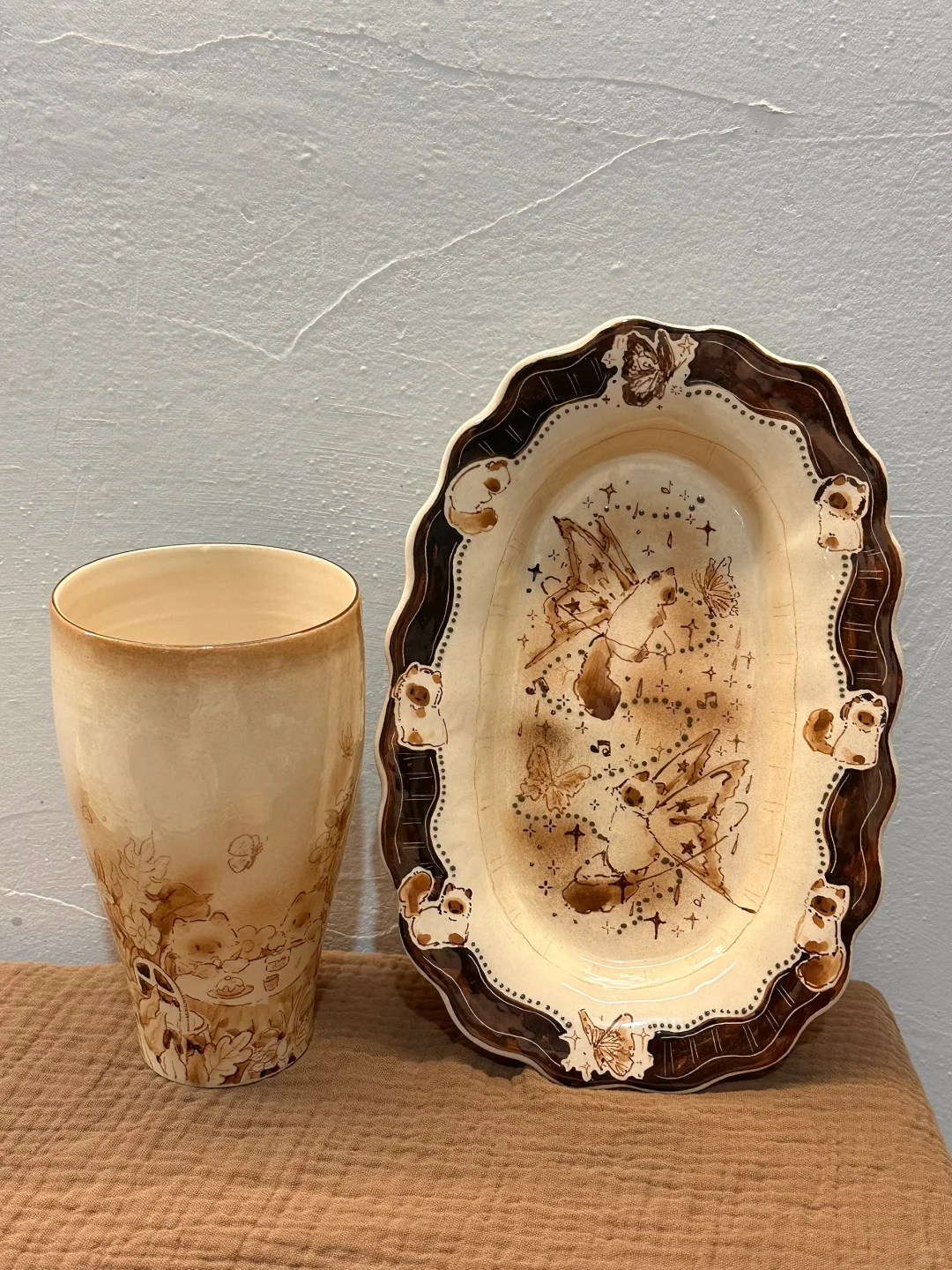 小猫餐具颜值? 属于秋天的餐具?.