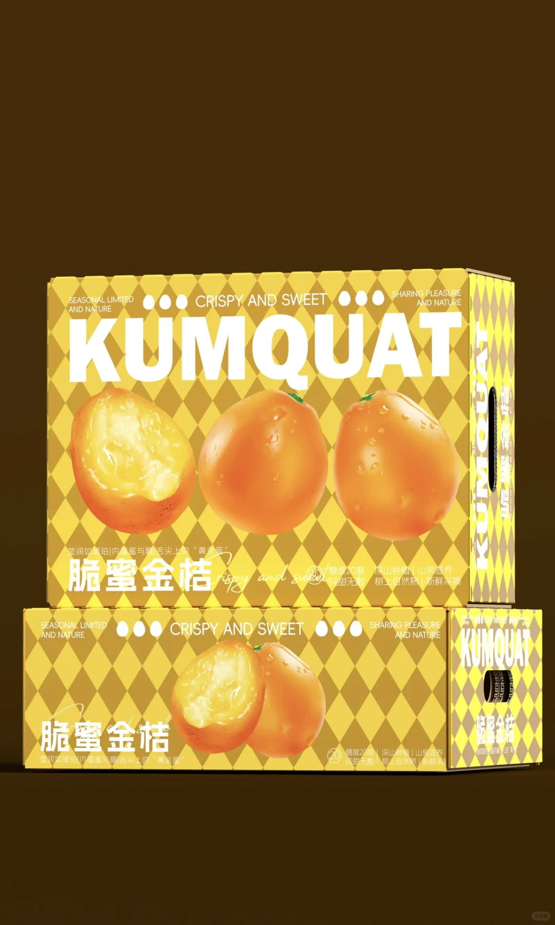 原创设计｜脆蜜金桔包装礼盒设计