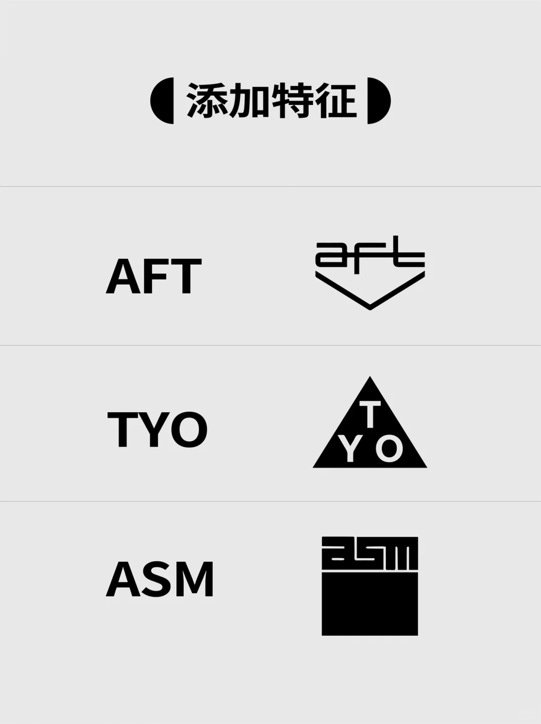 三字母LOGO的经典套路