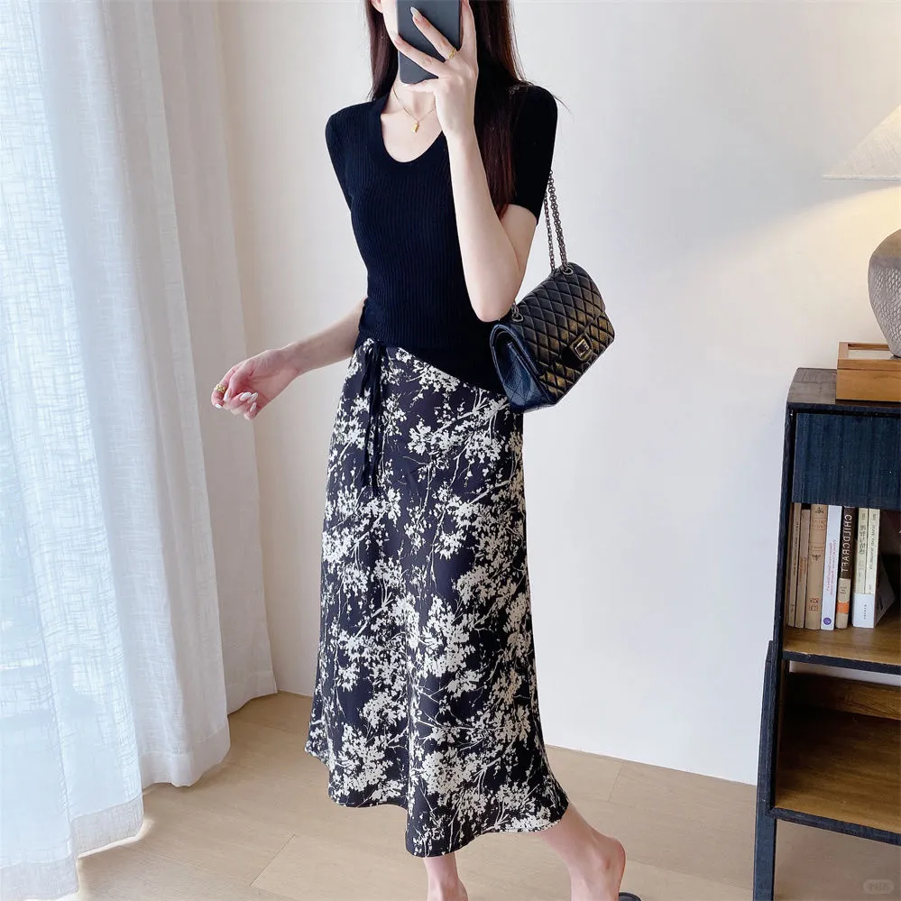 ?高腰A字裙！法式复古显瘦神器