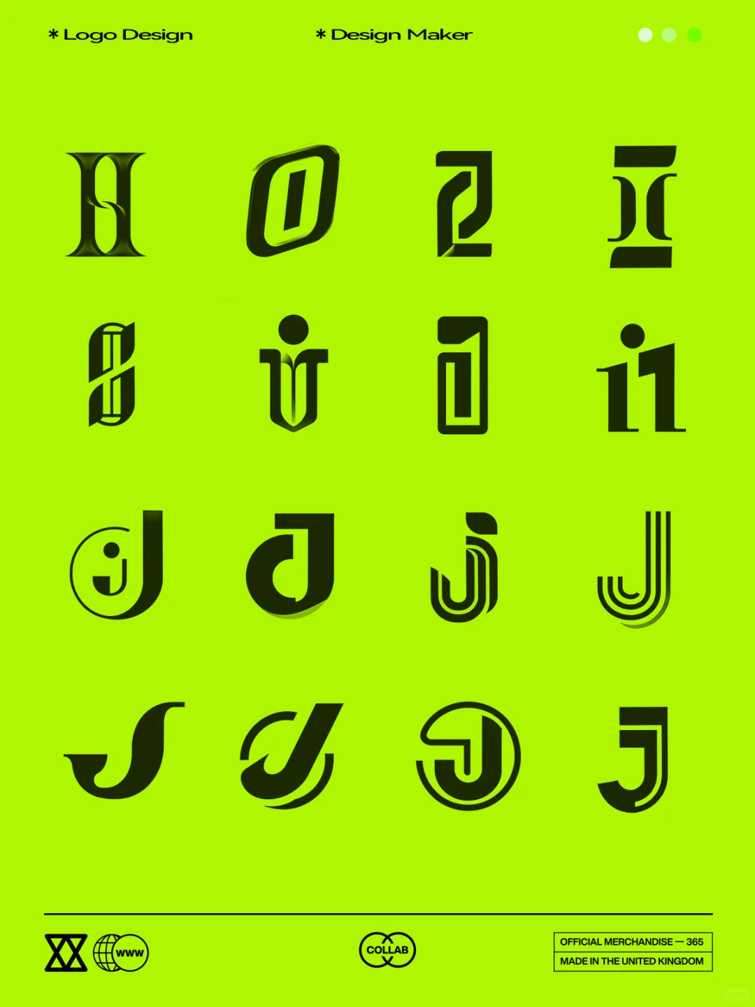 拿去用｜英文字母logo标志创意字体设计