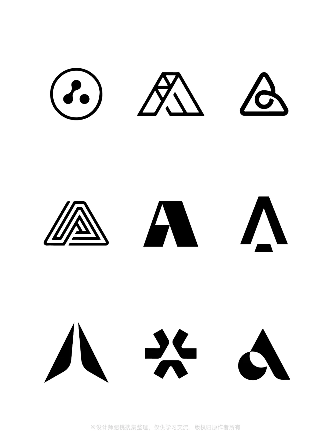 ✨字母A的LOGO设计灵感分享【建议收藏】