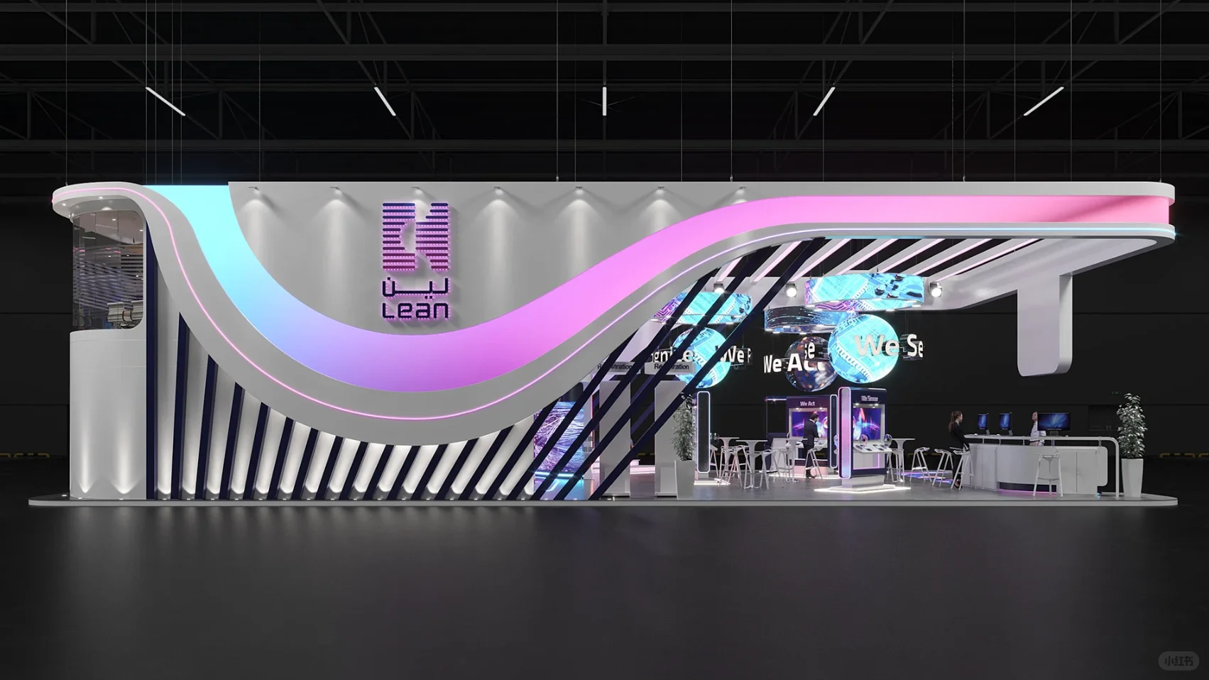 展台设计搭建 | 128㎡ 国际高新技术装备展