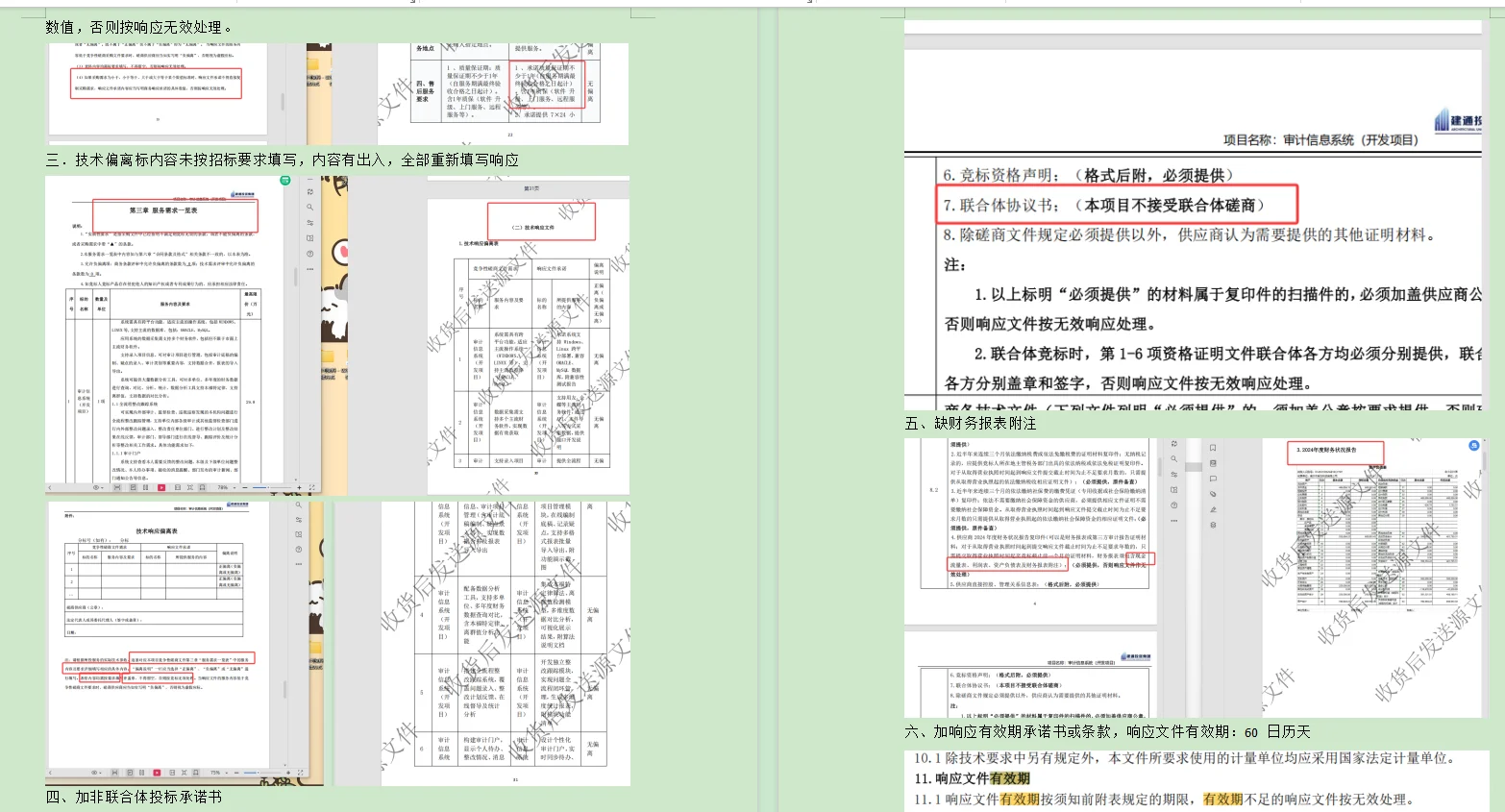 标书审核，标书检查，废标项检查，白菜价