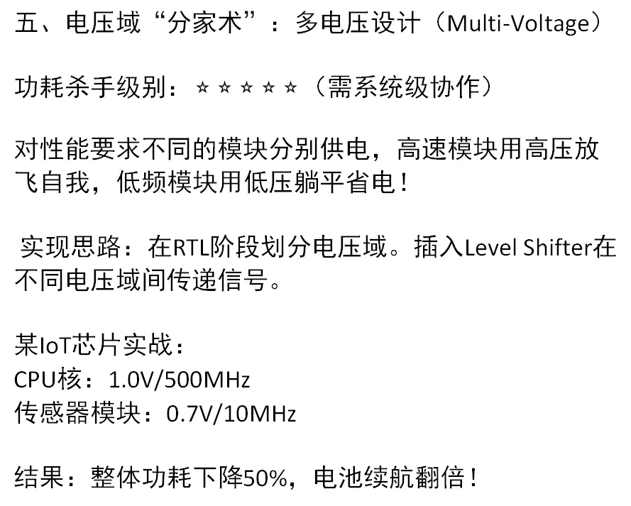 低功耗设计的六大神器