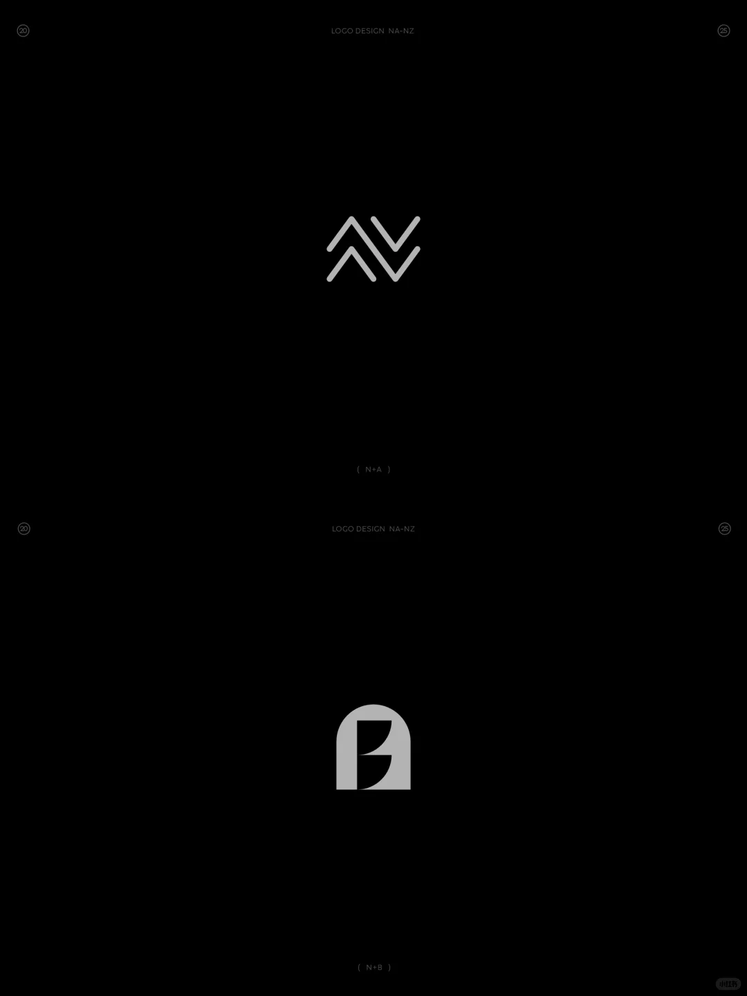 原创❗字母NA-NZ组合图形logo